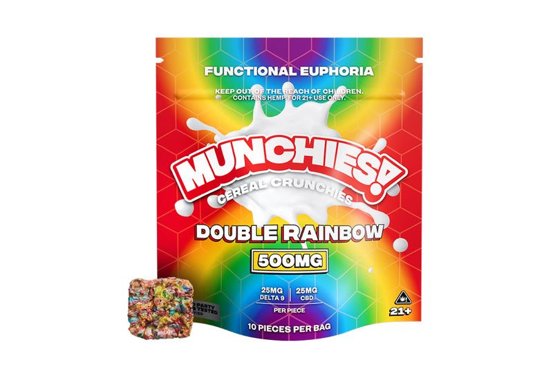 Double Rainbow 500mg THC+CBD Cereal Crunchies