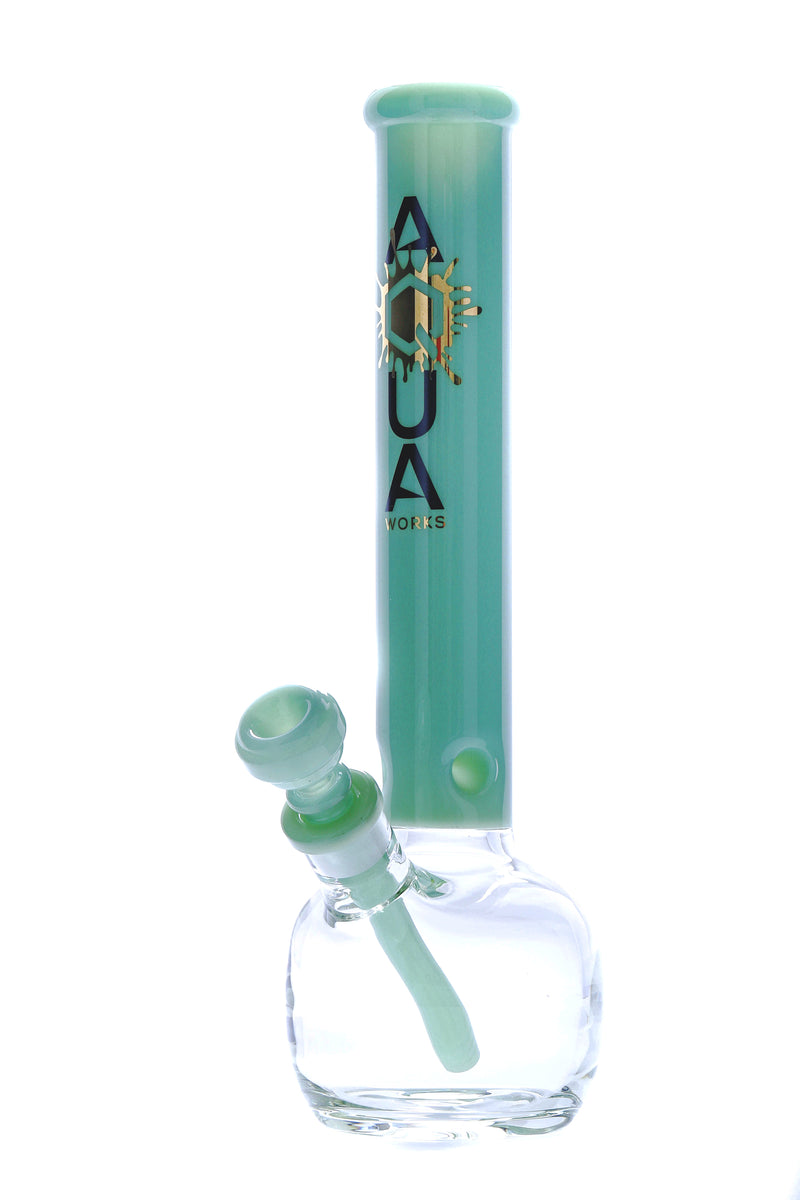 12" Jade Aqua Works Glass Water Pipe