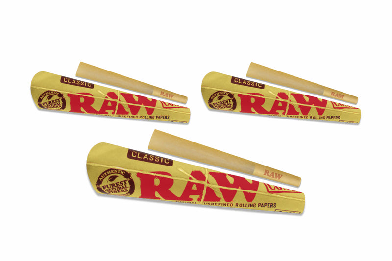 Raw 1/4 Classic Cone 3 Pack