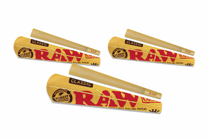 Raw Classic King Size Cone 3 Pack