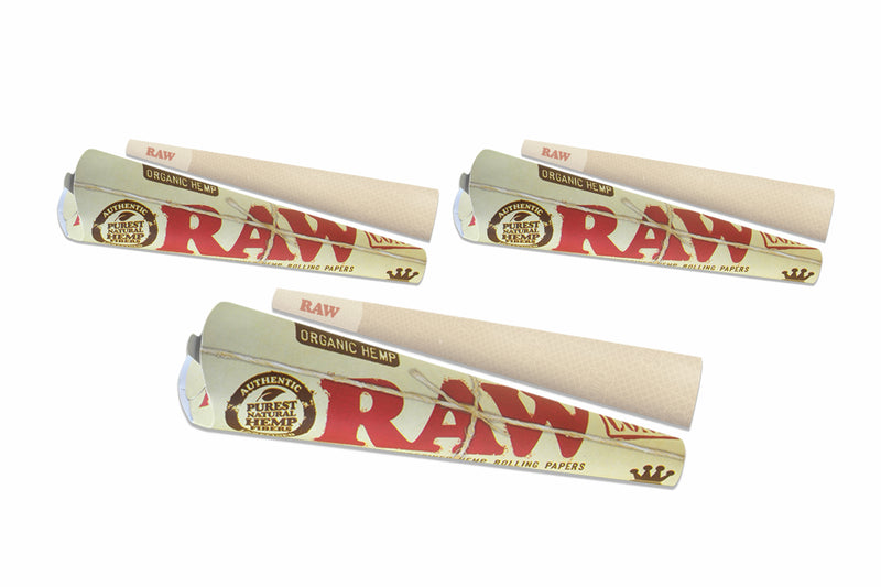 Raw Organic King Size Cone 3 Pack